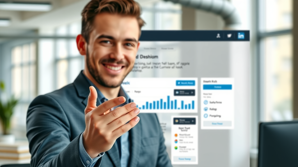 Engaging LinkedIn Premium company page dashboard displaying analytics and content opportunities