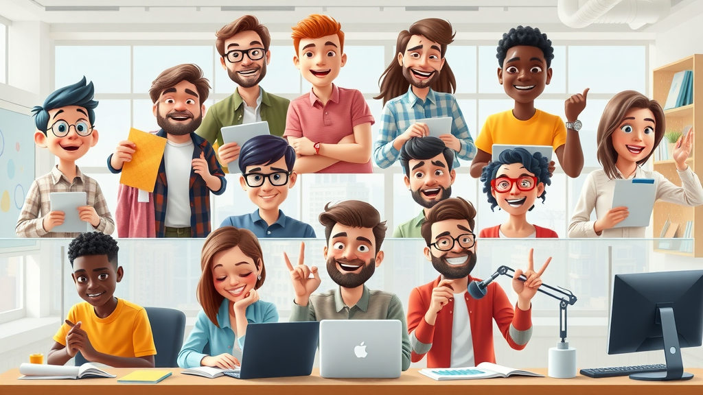 Collage of diverse side hustle concepts including graphic design, tutoring, and podcasting featuring multiple individuals in bright urban settings