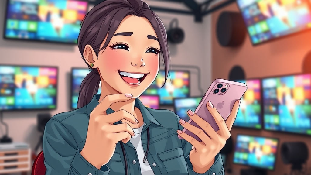 Engaging content creator replying to audience comments while building a personal brand