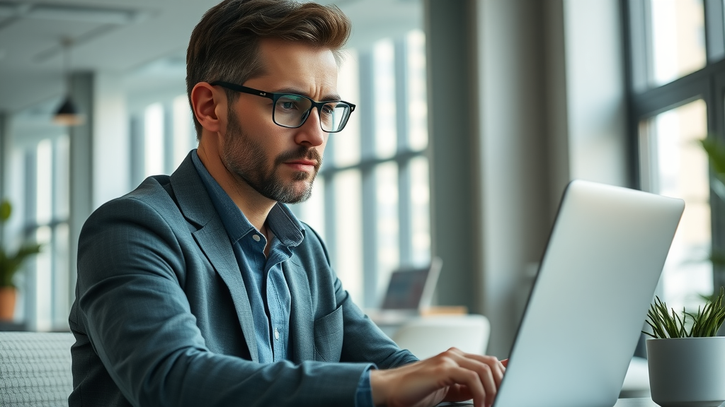 Business owner analyzing LinkedIn Ads dashboard for business growth and lead generation