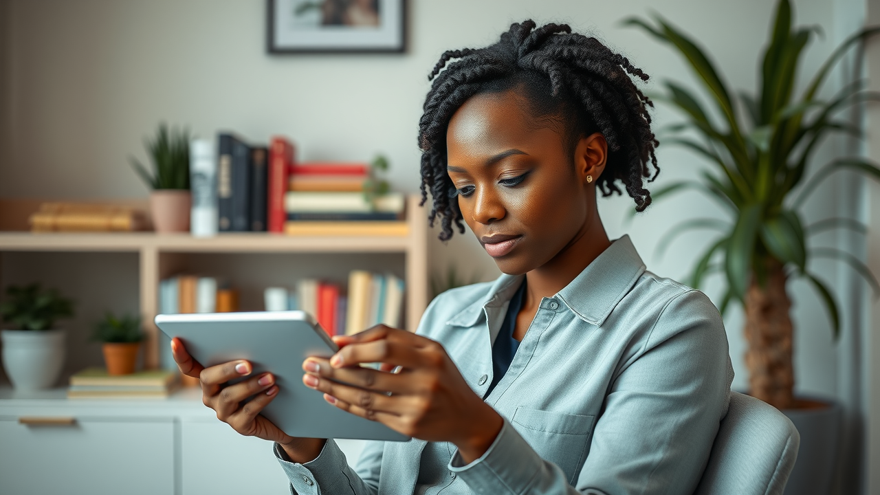 Small business owner demonstrating personal branding on LinkedIn by updating profile to attract opportunities